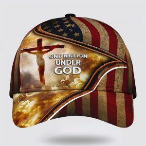 Christian Baseball Cap Cross One Nation Under God American Flag Custom Name All Over Print Baseball Cap Mens Baseball Cap Women s Baseball Cap 1 bbnizh.jpg