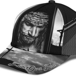 Christian Baseball Cap Crucifixion Of Jesus Faith Over Fear Baseball Cap Mens Baseball Cap Women s Baseball Cap 2 et4k2h.jpg