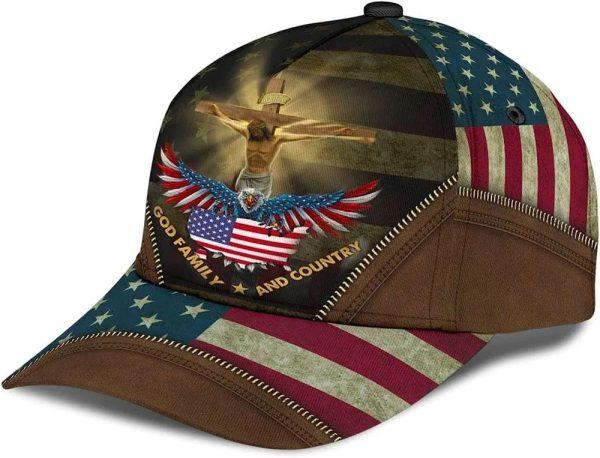 Christian Baseball Cap, Crucifixion Of Jesus God Family And Country Baseball Cap, Mens Baseball Cap, Women’s Baseball Cap