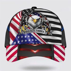 Christian Baseball Cap, Eagle God Bless America…