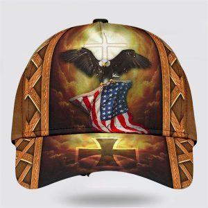 Christian Baseball Cap, Eagle With One Nation…