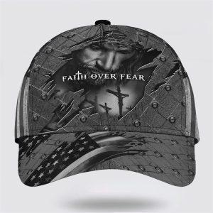 Christian Baseball Cap, Faith Over Fear God…