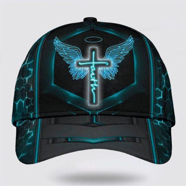 Christian Baseball Cap, Faith Wing Baseball Cap, Mens Baseball Cap, Women’s Baseball Cap