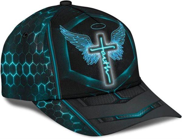 Christian Baseball Cap, Faith Wing Baseball Cap, Mens Baseball Cap, Women’s Baseball Cap