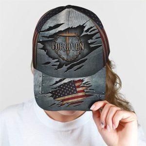 Christian Baseball Cap Forgiven Nail Cross With American Flag All Over Print Baseball Cap Mens Baseball Cap Women s Baseball Cap 4 r8sv4c.jpg