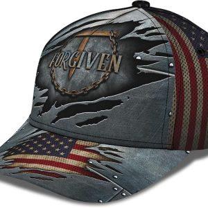 Christian Baseball Cap Forgiven Nail Cross With American Flag All Over Print Baseball Cap Mens Baseball Cap Women s Baseball Cap 5 dn02re.jpg