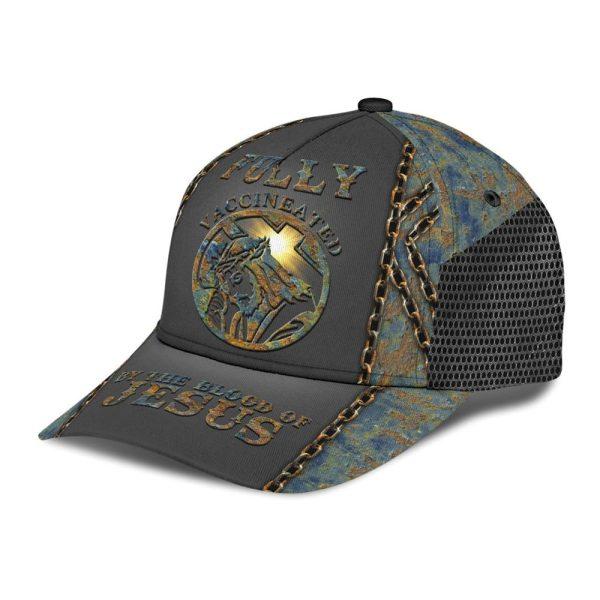 Christian Baseball Cap, Fully Vaccinated By The Blood Of Jesus Classic Cap, Mens Baseball Cap, Women’s Baseball Cap