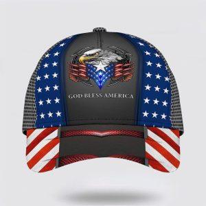 Christian Baseball Cap, God Bless America Bald…