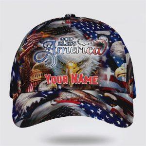 Christian Baseball Cap, God Bless America Bald…