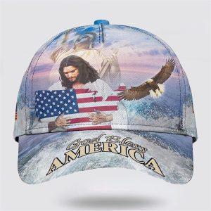 Christian Baseball Cap, God Bless America Eagle…