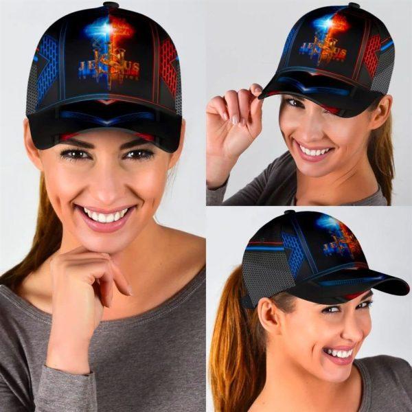 Christian Baseball Cap, Jesus Is My Savior The Cross Light Baseball Cap, Mens Baseball Cap, Women’s Baseball Cap