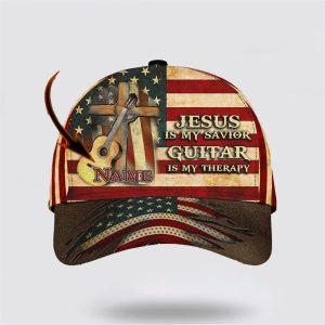 Christian Baseball Cap Jesus Is My Savivor Guitar Is My Therapy Personalized Name Cap For Guitar Man Mens Baseball Cap Women s Baseball Cap 1 f9xdsn.jpg