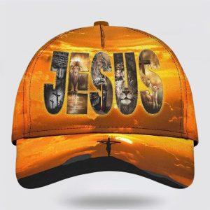 Christian Baseball Cap Jesus On The Cross Lion Warrior Classic Hat All Over Print Mens Baseball Cap Women s Baseball Cap 1 qarzpn.jpg