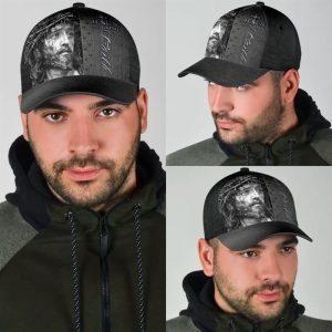 Christian Baseball Cap Jesus Portrait Jesus Is My King Faith Classic Hat All Over Print Mens Baseball Cap Women s Baseball Cap 3 vqbcts.jpg