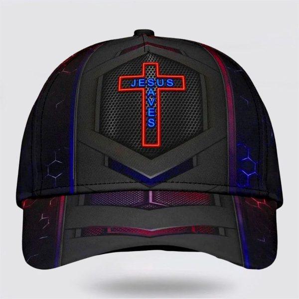 Christian Baseball Cap, Jesus Save Cross Classic Hat All Over Print, Mens Baseball Cap, Women’s Baseball Cap