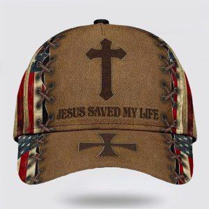 Christian Baseball Cap, Jesus Saved My Life…