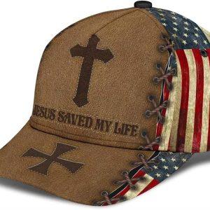 Christian Baseball Cap Jesus Saved My Life Cross Classic Hat All Over Print Mens Baseball Cap Women s Baseball Cap 5 qts1zs.jpg