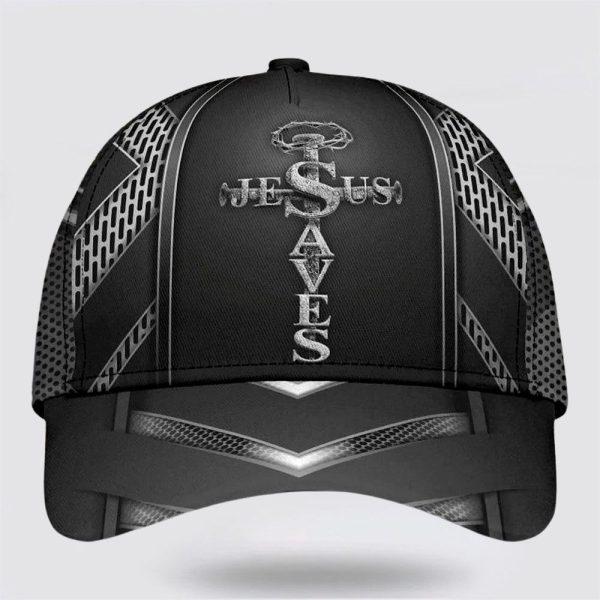 Christian Baseball Cap, Jesus Saves Cross Nails Classic Hat All Over Print, Mens Baseball Cap, Women’s Baseball Cap