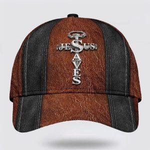 Christian Baseball Cap, Jesus Saves Nail Cross…