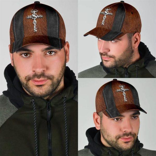 Christian Baseball Cap, Jesus Saves Nail Cross Classic Hat All Over Print, Mens Baseball Cap, Women’s Baseball Cap