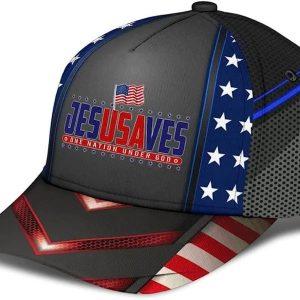 Christian Baseball Cap Jesus Saves One Nation Under God Classic Hat All Over Print Mens Baseball Cap Women s Baseball Cap 3 sqfcwd.jpg