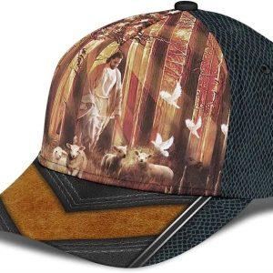 Christian Baseball Cap Jesus Walking In Forest With Lamb Classic Hat All Over Print Mens Baseball Cap Women s Baseball Cap 6 ltqhzn.jpg