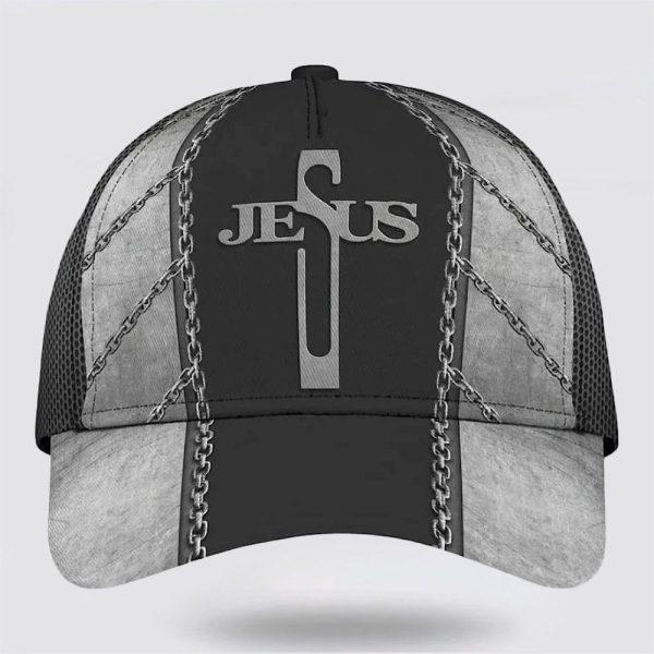 Christian Baseball Cap, Jesus With Cross Classic Hat All Over Print, Mens Baseball Cap, Women’s Baseball Cap