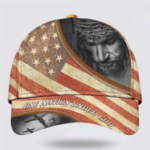 Christian Baseball Cap, Jesus With Crown Of…