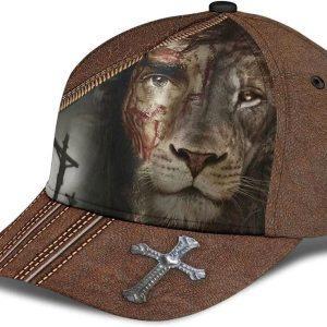 Christian Baseball Cap Lion Crucifixion Of Jesus Classic Hat All Over Print Mens Baseball Cap Women s Baseball Cap 3 mudkot.jpg