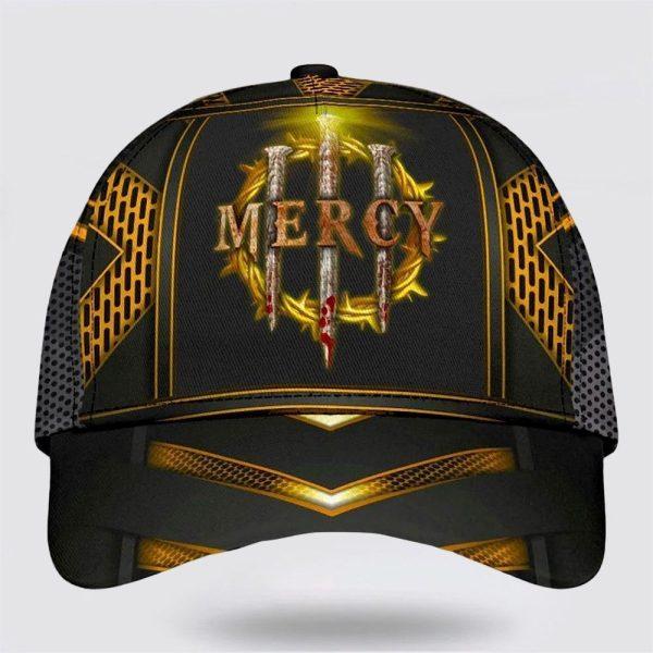 Christian Baseball Cap, Mercy Nails Crown Of Thorns Classic Hat All Over Print, Mens Baseball Cap, Women’s Baseball Cap
