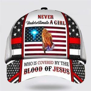 Christian Baseball Cap, Never Underestimate A Girl…