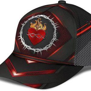 Christian Baseball Cap Sarced Heart Of Jesus Crown Of Thorns All Over Print Baseball Cap Mens Baseball Cap Women s Baseball Cap 2 rkud8b.jpg