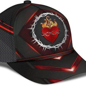 Christian Baseball Cap Sarced Heart Of Jesus Crown Of Thorns All Over Print Baseball Cap Mens Baseball Cap Women s Baseball Cap 3 mpuwal.jpg