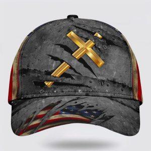 Christian Baseball Cap, The Cross Holy American…