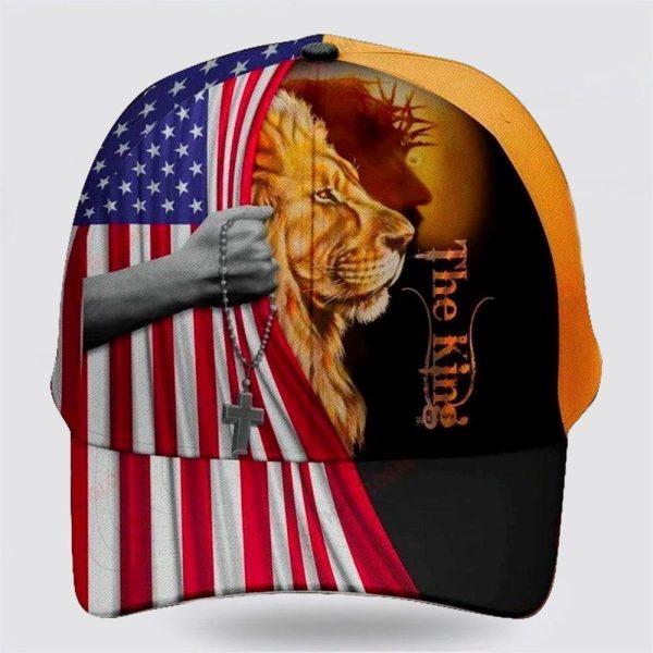 Christian Baseball Cap, The King Jesus Lion Classic Hat All Over Print, Mens Baseball Cap, Women’s Baseball Cap