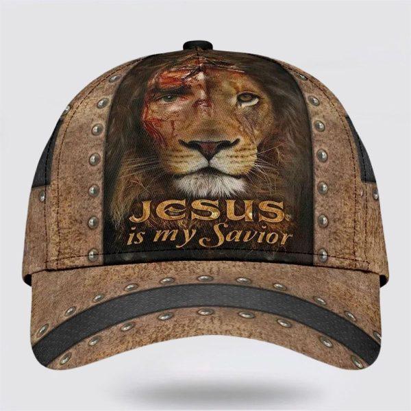 Christian Baseball Cap, The Lion Jesus Is My Savior Classic Hat All Over Print, Mens Baseball Cap, Women’s Baseball Cap