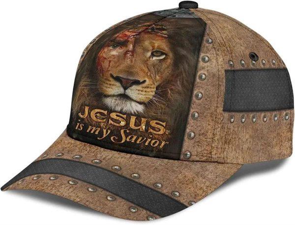 Christian Baseball Cap, The Lion Jesus Is My Savior Classic Hat All Over Print, Mens Baseball Cap, Women’s Baseball Cap