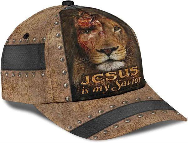 Christian Baseball Cap, The Lion Jesus Is My Savior Classic Hat All Over Print, Mens Baseball Cap, Women’s Baseball Cap