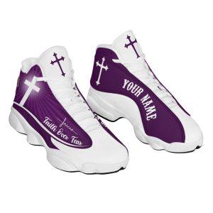 Christian Basketball Shoes Faith Over Fear Customized Purple Jesus Basketball Shoes Jesus Shoes Christian Fashion Shoes 2 edvty5.jpg