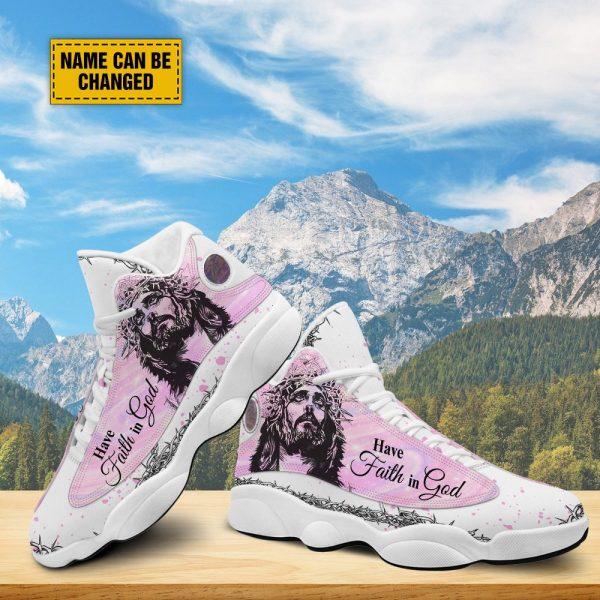 Christian Basketball Shoes, Have Faith In God Jesus Basketball Shoes, Jesus Shoes, Christian Fashion Shoes