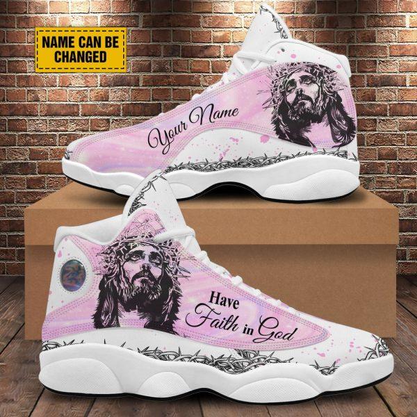 Christian Basketball Shoes, Have Faith In God Jesus Basketball Shoes, Jesus Shoes, Christian Fashion Shoes