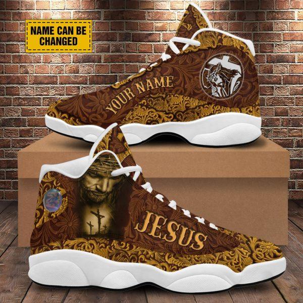 Christian Basketball Shoes, Jesus Portrait Art Basketball Shoes, Jesus Shoes, Christian Fashion Shoes