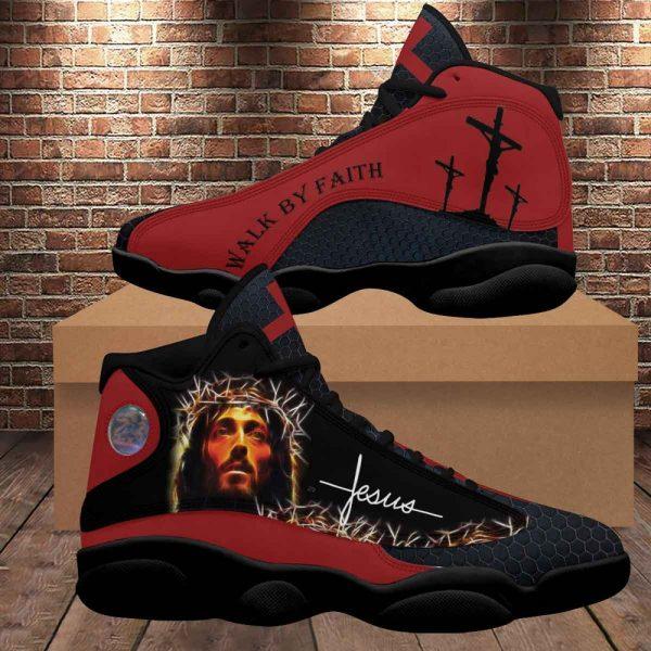 Christian Basketball Shoes, Jesus Walk By Faith, Jesus Drawing Art Basketball Shoes, Jesus Shoes, Christian Fashion Shoes