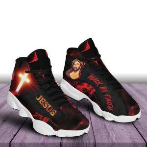 Christian Basketball Shoes, Walk By Faith Jesus…