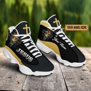 Christian Shoes, Black And Yellow Lion Jesus…