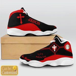 Christian Shoes Jesus Basic Walk By Faith Custom Name Jd13 Shoes Black And Red Jesus Christ Shoes Jesus Jd13 Shoes 2 nfwz8f.jpg