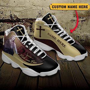 Christian Shoes, Jesus Faith Over Fear God Figure Custom Name Jd13 Shoes, Jesus Christ Shoes, Jesus Jd13 Shoes