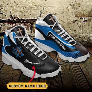 Christian Shoes, Jesus Faith Over Fear Saved My Life Custom Name Jd13 Shoes, Jesus Christ Shoes, Jesus Jd13 Shoes
