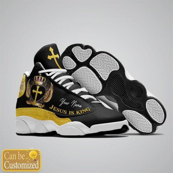 Christian Shoes, Jesus Is King Faith Over Fear Custom Name Jd13 Shoes, Jesus Christ Shoes, Jesus Jd13 Shoes