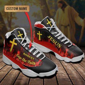 Christian Shoes, Jesus Keep The Faith Fire…